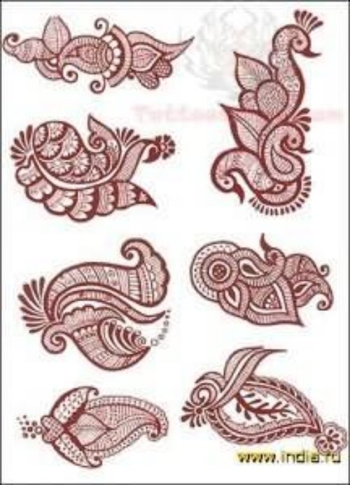 Beautiful Paisley Pattern Tattoo Designs